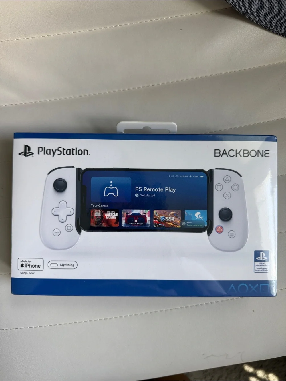 Sony PlayStation Backbone Mobile Controller - White